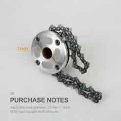 LIFCAUSAL Tête De Tondeuse Avec Lame De Coupe-chaîne à Bobine Tête De Tondeuse à Gazon D'extérieur Outil De Mangeur De Tête De Tondeuse En Acier Pour Remplacement De Tondeuse à Gazon à Arbres Droits -Tondeuse Et Accessoires Boutique 66373087 4