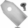30x Lames De Rechange En Acier Inoxydable Compatible Avec Husqvarna Gardena McCulloch Rob Flymo Yardforce Matrix Grizzly Brast - Comprend Des Vis 35*18*0.75mm Argent,Adélala -Tondeuse Et Accessoires Boutique 66382256 1