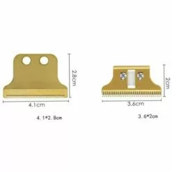 FUIENKO Lames De Tondeuse En Céramique, En Acier Inoxydable, Lames De Rechange Pour Tondeuse à Cheveux électrique WAHL 8081,Gold Ceramics -Tondeuse Et Accessoires Boutique 66636803 3