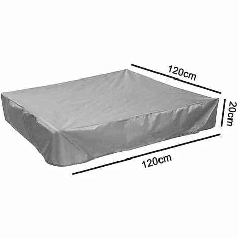 PESCE Housse De Bac à Sable, Housse De Protection Carrée Pour Le Sable Et Les Jouets à L'abri De La Poussière Et De La Pluie, Auvent De Bac à Sable Avec Cordon De Serrage, Couverture De Piscine Pour Bac à Sable 7 PESCE Housse De Bac à Sable, Housse De Protection Carrée Pour Le Sable Et Les Jouets à L'abri De La Poussière Et De La Pluie, Auvent De Bac à Sable Avec Cordon De Serrage, Couverture De Piscine Pour Bac à Sable – Image 5