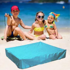 PESCE Housse De Bac à Sable, Housse De Protection Carrée Pour Le Sable Et Les Jouets à L'abri De La Poussière Et De La Pluie, Auvent De Bac à Sable Avec Cordon De Serrage, Couverture De Piscine Pour Bac à Sable -Tondeuse Et Accessoires Boutique 66652229 4