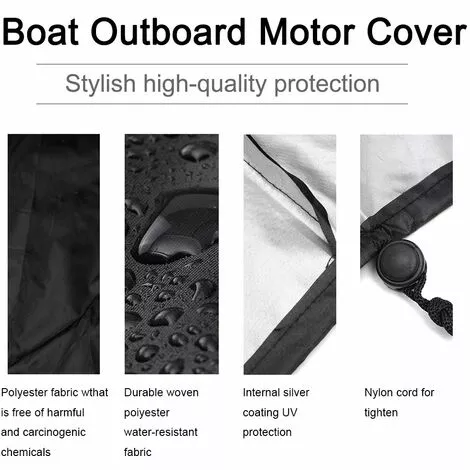 PESCE Housses De Meubles De Terrasse, Housses De Meubles D'extérieur En Tissu Oxford 210D Duty, Coupe-vent Imperméable, Pluie Neige Poussière Coupe-vent, Anti-UV 4 PESCE Housses De Meubles De Terrasse, Housses De Meubles D'extérieur En Tissu Oxford 210D Duty, Coupe-vent Imperméable, Pluie Neige Poussière Coupe-vent, Anti-UV – Image 2