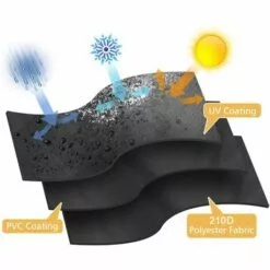 PESCE Housses De Meubles De Terrasse, Housses De Meubles D'extérieur En Tissu Oxford 210D Duty, Coupe-vent Imperméable, Pluie Neige Poussière Coupe-vent, Anti-UV 9 PESCE Housses De Meubles De Terrasse, Housses De Meubles D'extérieur En Tissu Oxford 210D Duty, Coupe-vent Imperméable, Pluie Neige Poussière Coupe-vent, Anti-UV -Tondeuse Et Accessoires Boutique 66652298 3