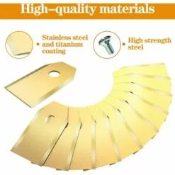 30 X Lames De Rechange En Titane Pour Tous Les Tondeuses De Jardin Automower Husqvarna/Gardena/Yard Force/Automower, Robuste (3.1 G / 0.75 Mm) Avec Vis,Yeurié -Tondeuse Et Accessoires Boutique 66809575 2