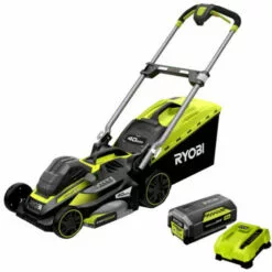 Tondeuse RYOBI 36V Brushless - Coupe 46cm - 1 Batterie 5.0Ah - 1 Chargeur - RLM36X46H50PG -Tondeuse Et Accessoires Boutique 66865314 3