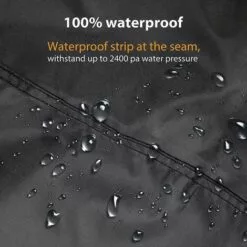 HKLFFJA Housse De Voiture De Moto Noire 210D Oxford Cloth Heavy Duty Quad Bike Cover All Weather Outdoor Motorcycle Scooter Covers ATV Cover - 10 HKLFFJA Housse De Voiture De Moto Noire 210D Oxford Cloth Heavy Duty Quad Bike Cover All Weather Outdoor Motorcycle Scooter Covers ATV Cover - -Tondeuse Et Accessoires Boutique 67177155 4