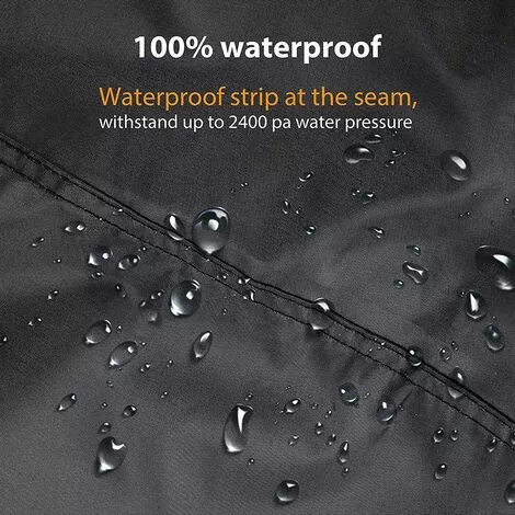 HKLFFJA Housse De Voiture De Moto Noire 210D Oxford Cloth Heavy Duty Quad Bike Cover All Weather Outdoor Motorcycle Scooter Covers ATV Cover - 6 HKLFFJA Housse De Voiture De Moto Noire 210D Oxford Cloth Heavy Duty Quad Bike Cover All Weather Outdoor Motorcycle Scooter Covers ATV Cover - – Image 4