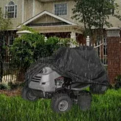 HKLFFJA Housse De Voiture De Moto Noire 210D Oxford Cloth Heavy Duty Quad Bike Cover All Weather Outdoor Motorcycle Scooter Covers ATV Cover - 11 HKLFFJA Housse De Voiture De Moto Noire 210D Oxford Cloth Heavy Duty Quad Bike Cover All Weather Outdoor Motorcycle Scooter Covers ATV Cover - -Tondeuse Et Accessoires Boutique 67177155 5