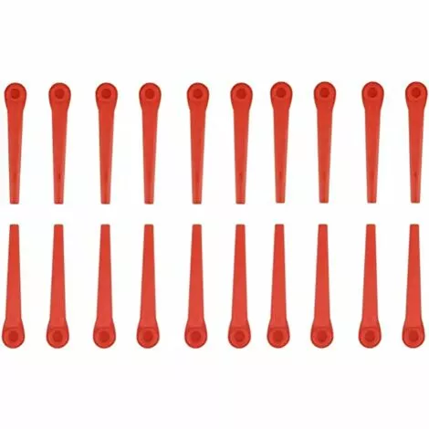 REGALOS Lot De 100 Lames En Plastique Compatibles Avec Coupe-Bordure Gardena, Lames De Rechange Pour Coupe-Bordures Gardena Et Coupe-Bordures Sans Fil.Lame En Plastique à Tête Hexagonale 3 REGALOS Lot De 100 Lames En Plastique Compatibles Avec Coupe-Bordure Gardena, Lames De Rechange Pour Coupe-Bordures Gardena Et Coupe-Bordures Sans Fil.Lame En Plastique à Tête Hexagonale