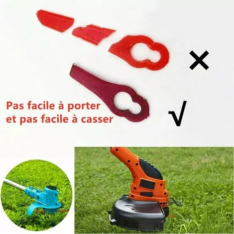 THSINDE Lidl Florabest Lot De 100 Lames De Rechange En Plastique Pour Coupe-bordures FRT18A FRT18A1 Art 46155 FRT20A1 Grand Trou 12 Mm Petit Trou 7 Mm 6 THSINDE Lidl Florabest Lot De 100 Lames De Rechange En Plastique Pour Coupe-bordures FRT18A FRT18A1 Art 46155 FRT20A1 Grand Trou 12 Mm Petit Trou 7 Mm – Image 4