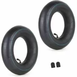 Cisea Lot De 2 Chambre à Air 4,00/3,50-6 350/400-6 3.50-6 4.00-6 4.10-6 Avec Tige De Valve Coudée TR87 Remplacement Pour Camions à Main Tondeuses à Gazon Remorques De Jardin Brouettes