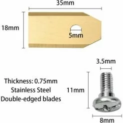 Cisea 30x Lames De Couteau En Titane, Couteau De Tondeuse Robot (3g - 0,75mm) + 30 Vis Pour Toutes Les Tondeuses Robots Husqvarna? Gardena? / Automower?, Accessoires Pour Tondeuses Robots, Lames De Rechange Pour Tondeuses à Gazon 11 Cisea 30x Lames De Couteau En Titane, Couteau De Tondeuse Robot (3g - 0,75mm) + 30 Vis Pour Toutes Les Tondeuses Robots Husqvarna? Gardena? / Automower?, Accessoires Pour Tondeuses Robots, Lames De Rechange Pour Tondeuses à Gazon -Tondeuse Et Accessoires Boutique 68078223 5