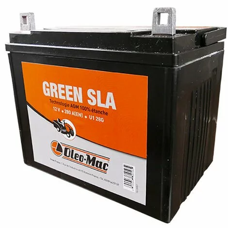 OLEO MAC Batterie Tracteur Tondeuse 12V - 28Ah + Gauche 4 OLEO MAC Batterie Tracteur Tondeuse 12V - 28Ah + Gauche – Image 2