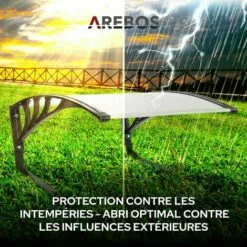 AREBOS Garage De Tondeuse Robot | Abri Pour Robot | Taille 102 X 79 X 46 Cm | Résistant Aux Intempéries + Protection UV | Avec Pieds En Métal | Matériel De Montage Inclus -Tondeuse Et Accessoires Boutique 8505618 3
